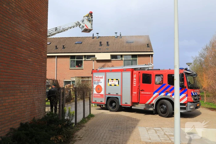 Bewoner aangehouden na brand op zolder