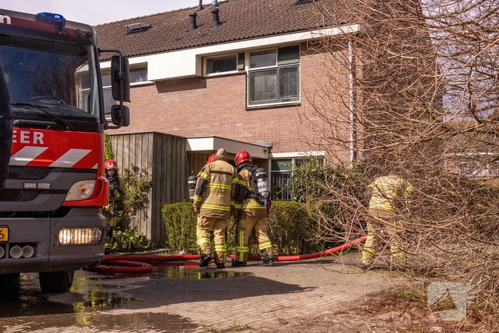 Bewoner aangehouden na brand op zolder