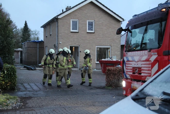 Brand bij woning snel onder controle