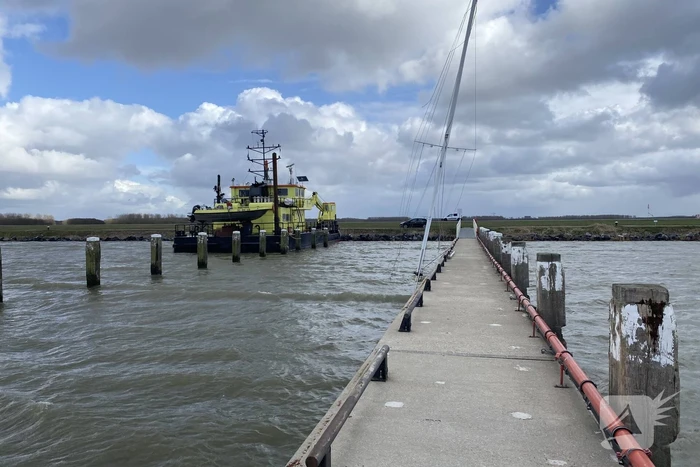 Zeilboot gezonken in Oostvaardersdiep