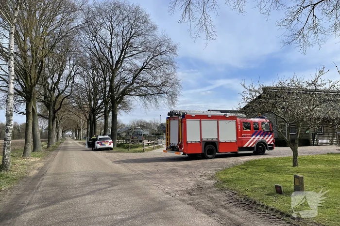 Brand in stal door slijpwerkzaamheden