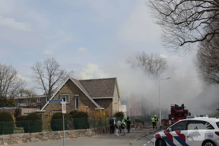 Brand op zolder van woning