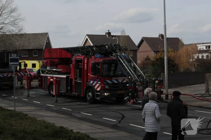 Brand op zolder van woning