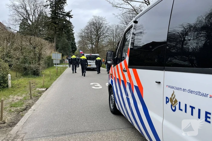 Demonstratie Kasteel Groeneveld tegen coronabeleid