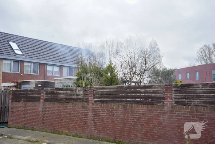 Uitslaande brand in schuur