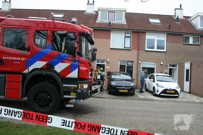 Veel rook bij brand in woning