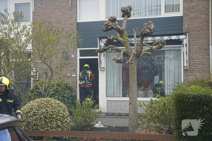 Veel rook bij brand in schoorsteen