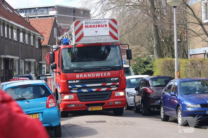 Veel rook bij brand in schoorsteen