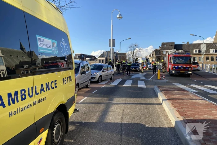 Verkeersongeval tussen meerdere voertuigen