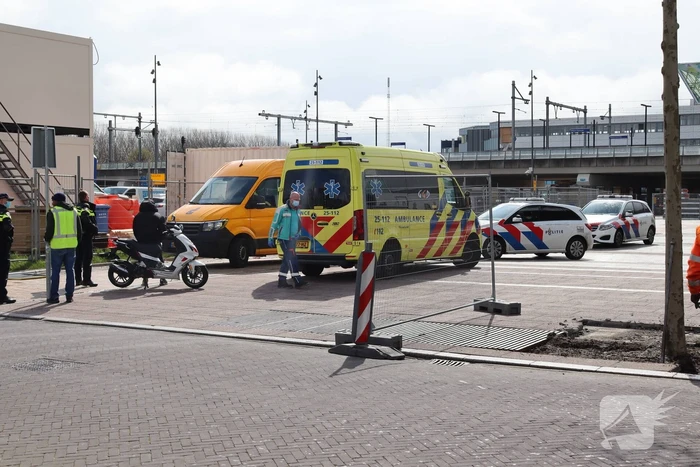 Voetganger gewond door aanrijding met scooterrijder