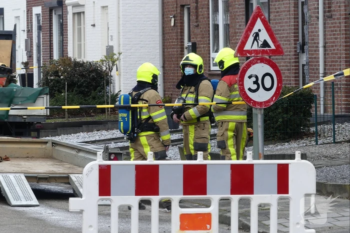 Straat afgezet na gaslekkage