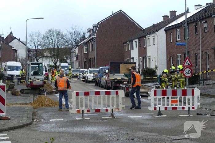 Straat afgezet na gaslekkage