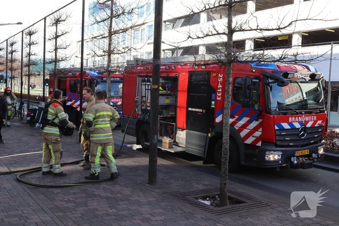 Brand in appartement Winkelcentrum Citymall