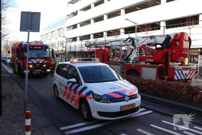 Brand in appartement Winkelcentrum Citymall