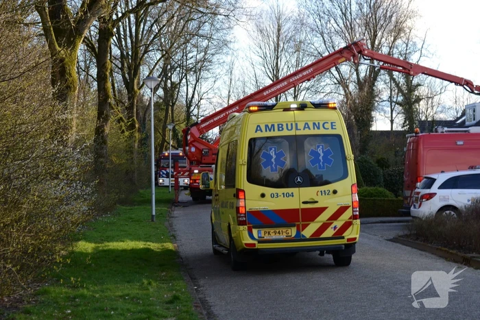 Traumahelikopter voor incident in woning