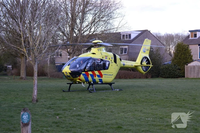 Traumahelikopter voor incident in woning