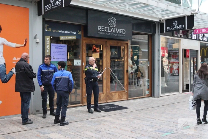 Overval op juwelier Reclaimed in Winkelcentrum Citymall
