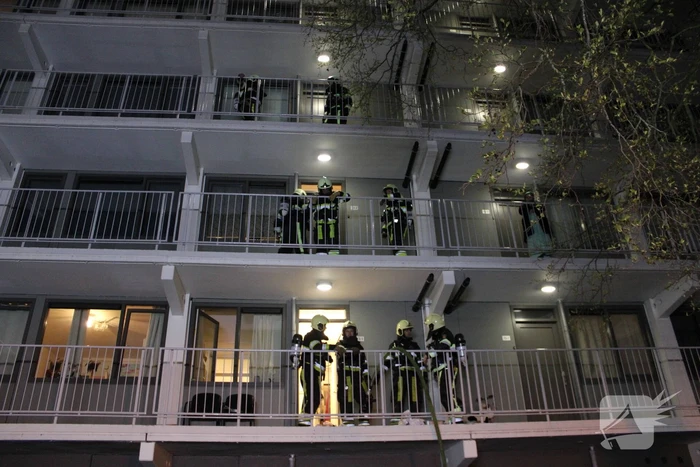 Woningbrand in flatgebouw