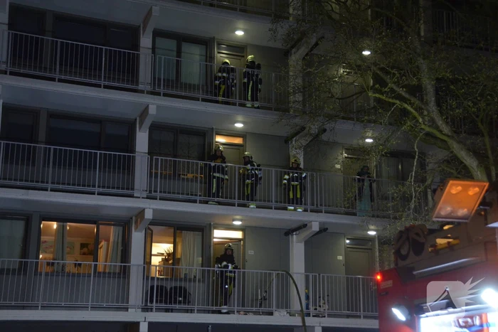 Woningbrand in flatgebouw