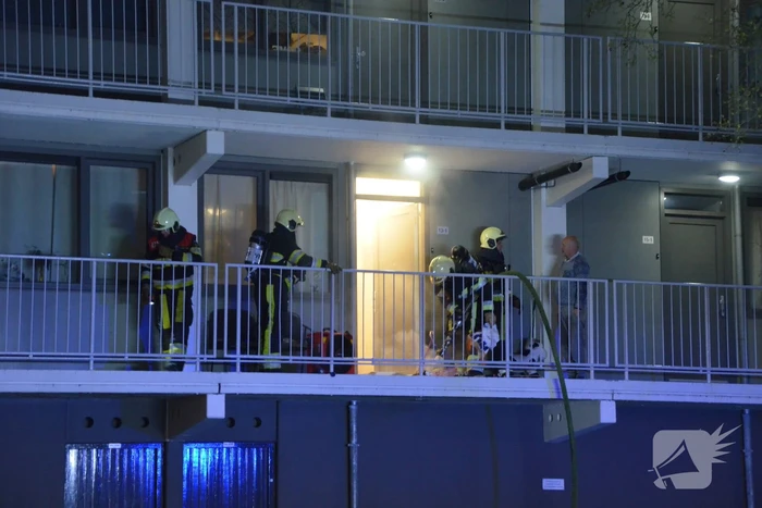 Woningbrand in flatgebouw