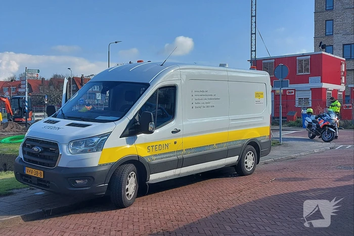 Gasleiding geraakt bij werkzaamheden