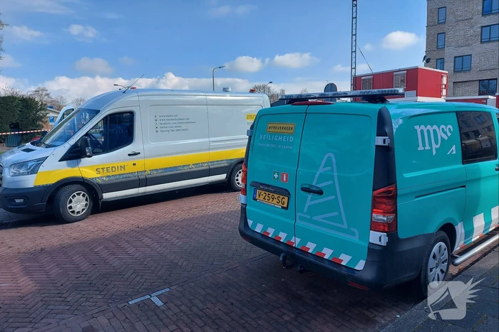 Gasleiding geraakt bij werkzaamheden