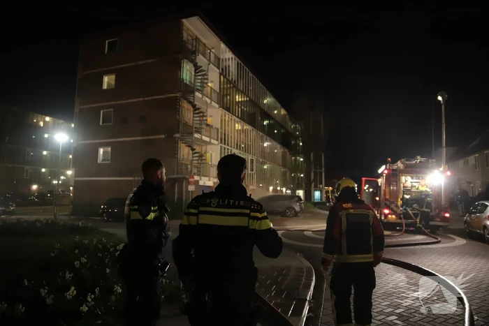 Auto gaat in vlammen op