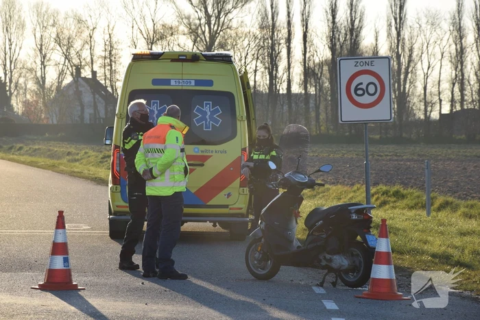 Scooterrijder gewond bij eenzijdig ongeval