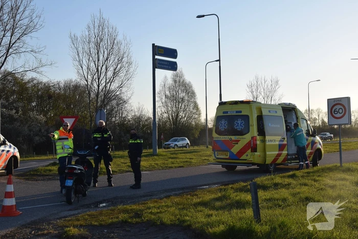 Scooterrijder gewond bij eenzijdig ongeval