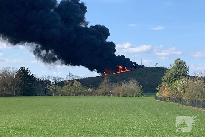 Brand op de skibaan Skiclub De Schans