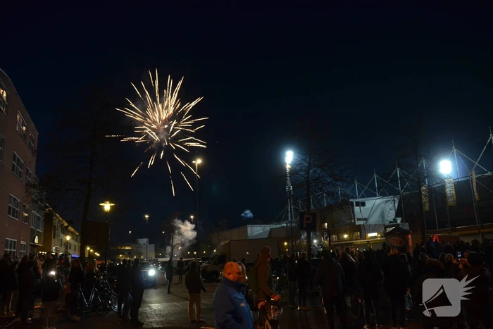Honderden fans op straat na promotie SC Cambuur