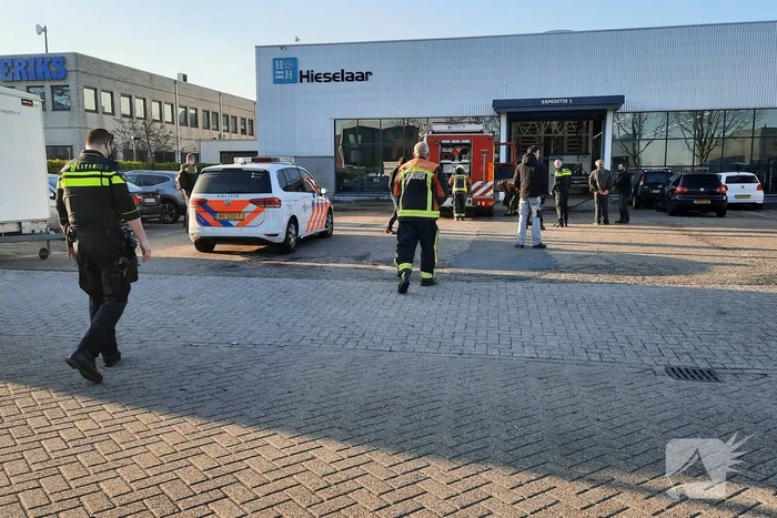 Brand in afzuigunit bedrijfspand