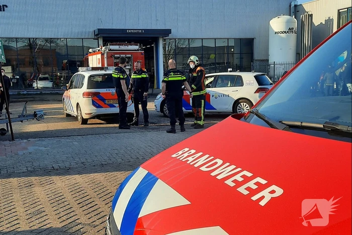 Brand in afzuigunit bedrijfspand
