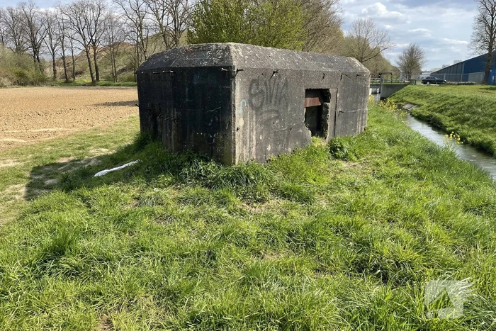 Afval brand in bunker
