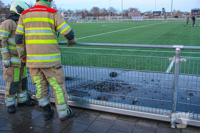 Brand op terrein voetbalvereniging