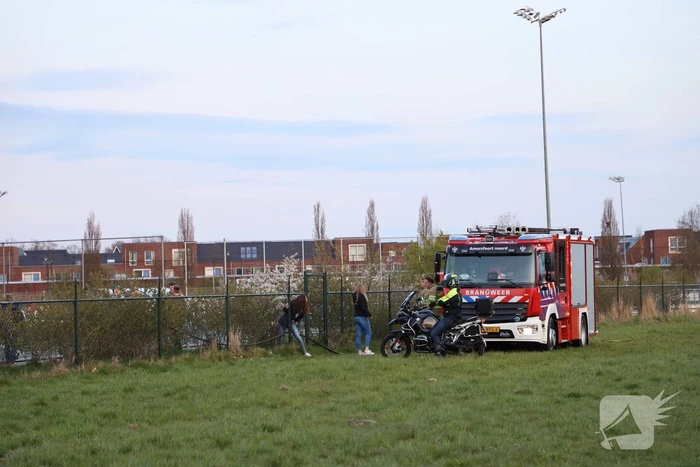 Brand op terrein voetbalvereniging