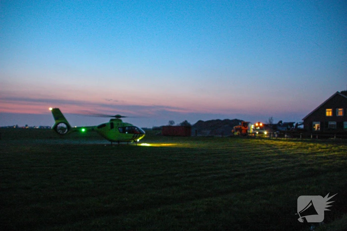 Traumahelikopter landt voor incident in woning