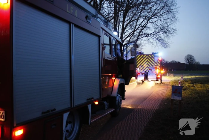 Brand in berm snel geblust