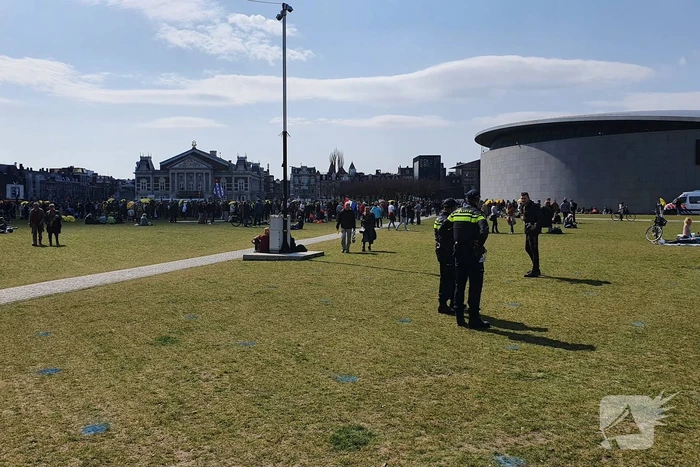 Grote drukte bij demonstratie