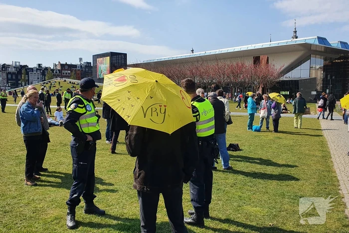 Grote drukte bij demonstratie