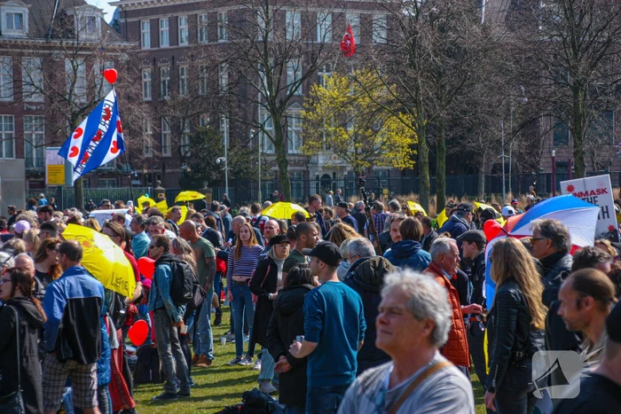 Grote drukte bij demonstratie