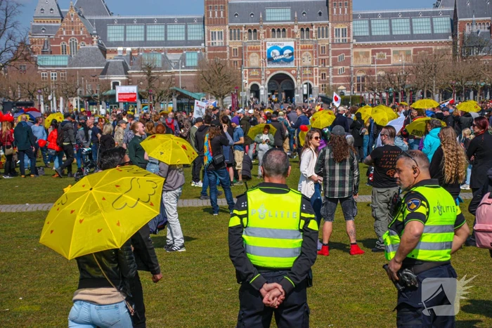 Grote drukte bij demonstratie