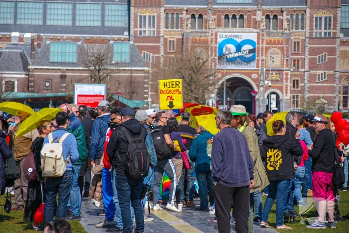 Grote drukte bij demonstratie