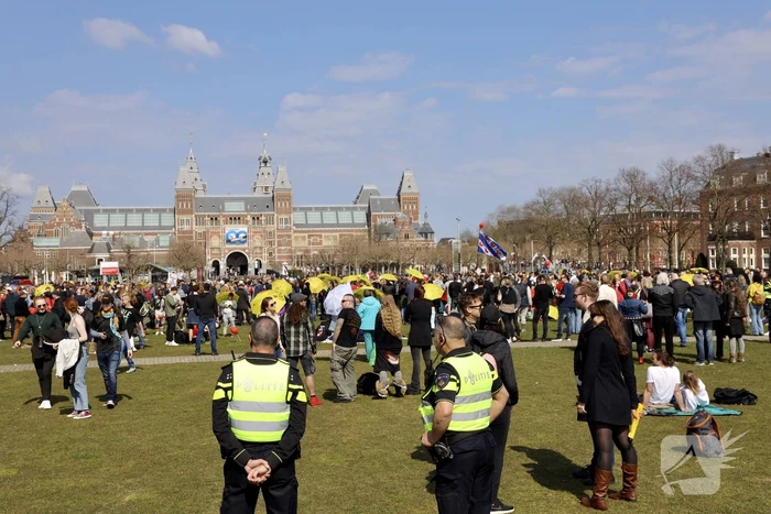 Grote drukte bij demonstratie