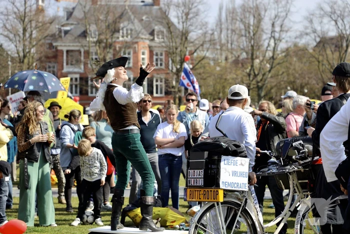 Grote drukte bij demonstratie