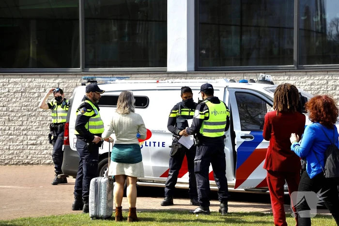 Grote drukte bij demonstratie