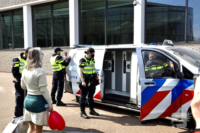 Grote drukte bij demonstratie