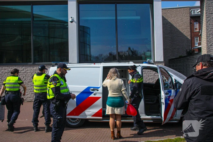Grote drukte bij demonstratie
