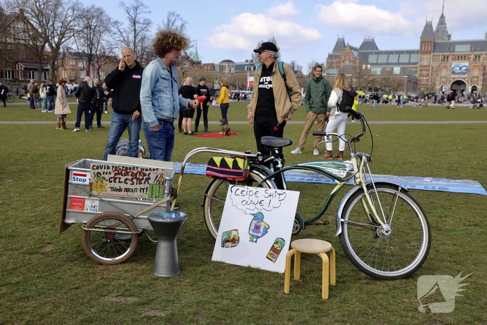 Grote drukte bij demonstratie