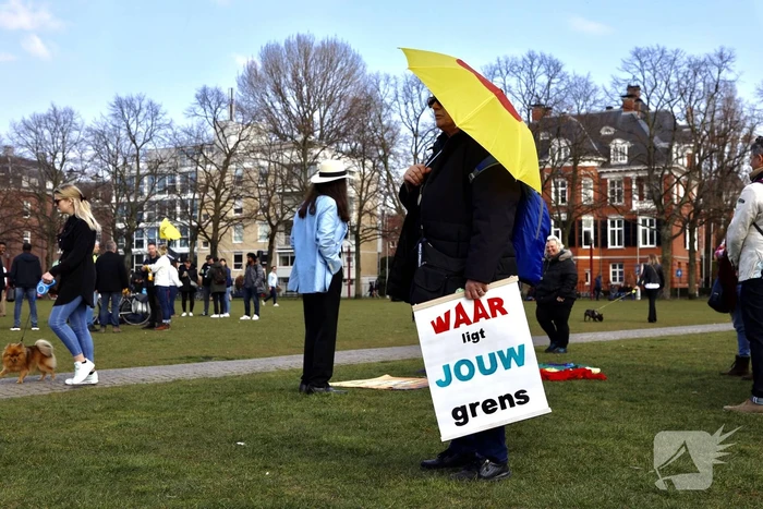 Grote drukte bij demonstratie